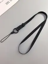 ユニセックス スマホ用 neckストラップ【個性的なデザイン・長め・簡単な滑り止め付き・取り外し可能なリング付き】
