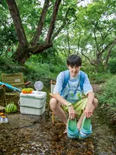 大人用 カジュアルなカラーコンビネーション 半袖Tシャツ【夏用・コットン素材・ユニセックス】（セットアップ対応）