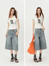 かわいい小犬デザインのVネック短袖Tシャツ【プレーン・フィット・夏用】