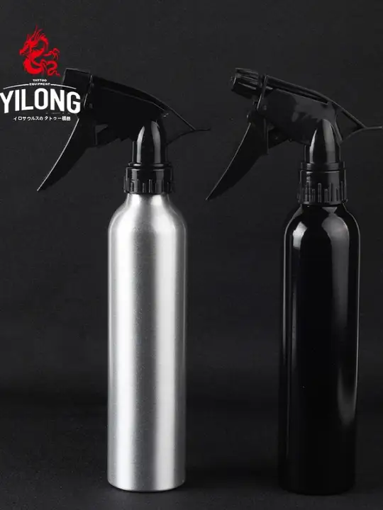 アルミ製 タトゥー用スプレーボトル【クリーン用・緑藻石鹸・泡状】