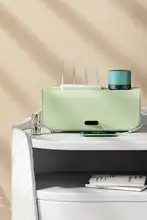 デスク上用ケーブル収納ボックス【シンプルデザイン・家庭用・充電ケーブル整理】
