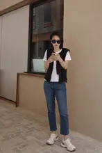 LunaIF レディースデニムパンツ【季節問わず・ハイストレッチ・クラシックストレート】