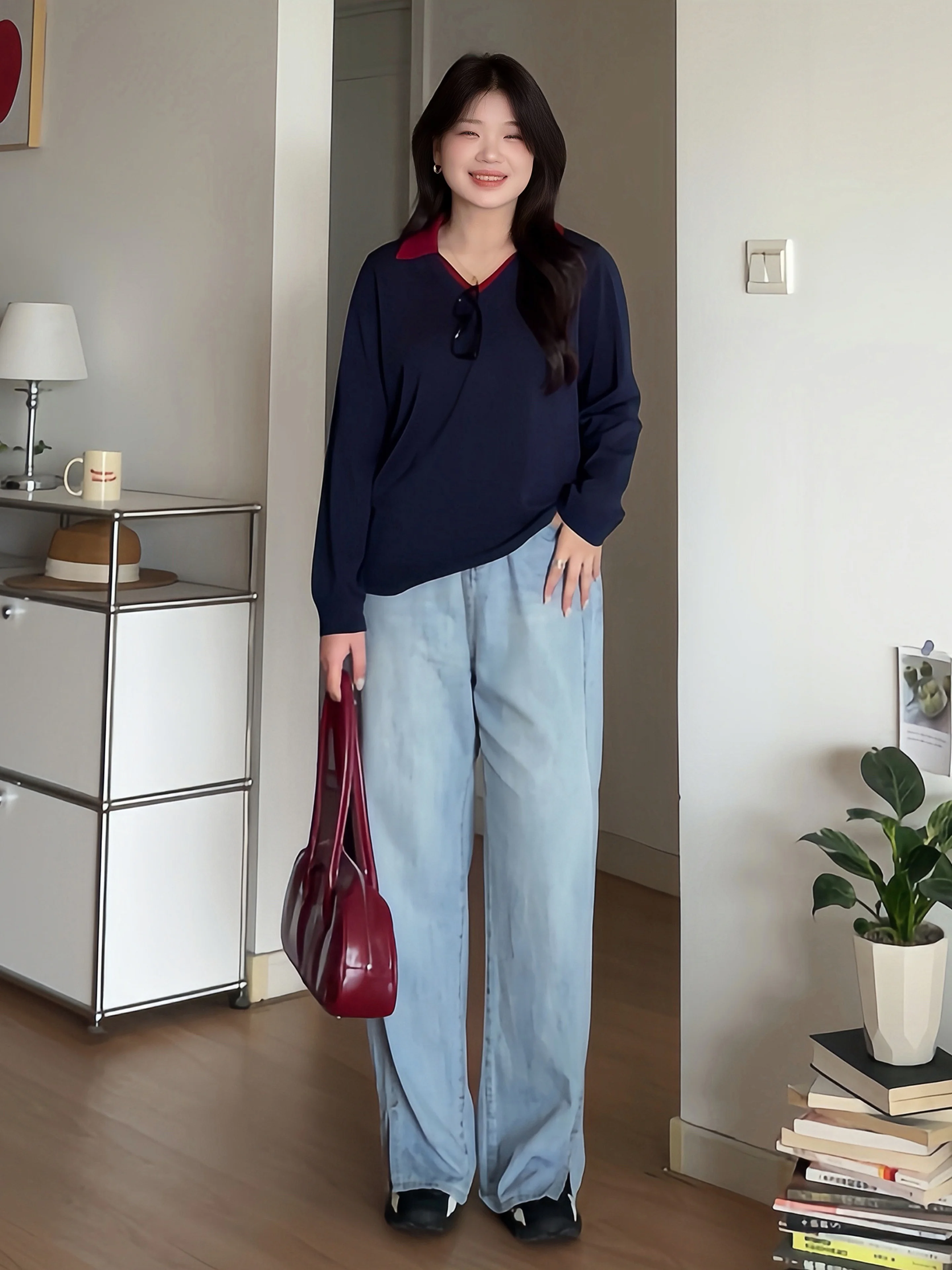 春用ゆったりニットシャツ：インナーとしての機能性と日常使いのバランス