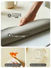 目に優しいシリコン製 ラウンドデスクマット【防油・防水・高級感】