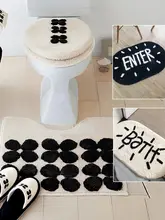 可愛いトイレカバー3点セット【四季用・角型トイレ用・防水・洗える】