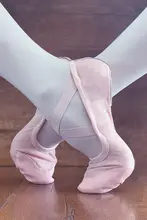 女性用ダンスシューズ【柔らかい底・通気性・バレエ用・靴ひもなし】