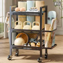 フィットネス器具収納ラック【家庭用・移動可能・ヨガマット・ダンベル用】