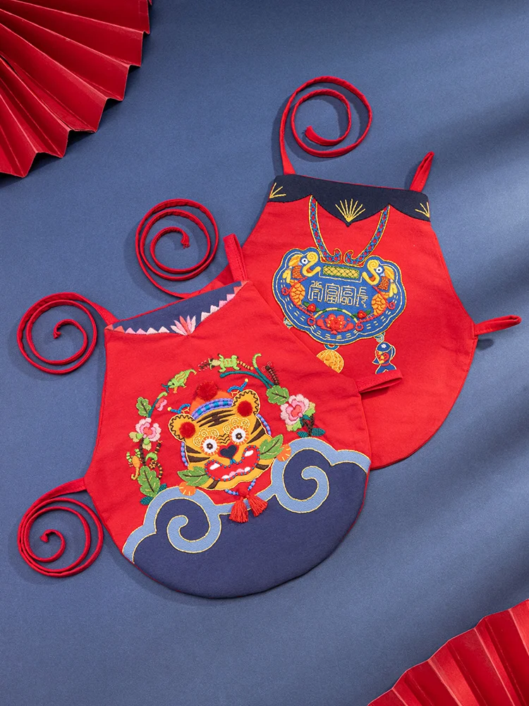 刺繍手作りDIY材料キット：妊婦用布製長命鎖と虎鎮五毒の出産祝いギフトガイド