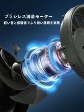 BULL ミニUSBデスクファン【静音・エアサーキュレーション・学生用・家庭用・省スペース対応】
