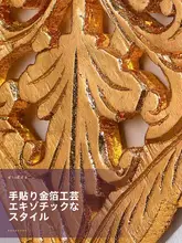 円形 壁掛け 木製 彫刻 壁掛け装飾 東南アジアスタイル 家庭用装飾品