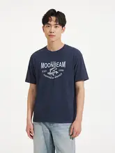 半袖Tシャツ メンズ 綿100% マリン柄 レタープリント 丸首 ゆったり デイリー カジュアル 夏