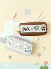 ペンケース 文具収納 女子 中高生 大容量 手提げ バッジデコ 通学 おしゃれ 「VANWALK gulugulu」