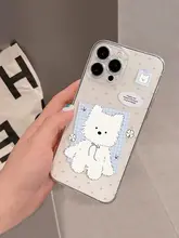 かわいい犬デザインのiPhoneケース【透明・モフモフ・女の子向け】