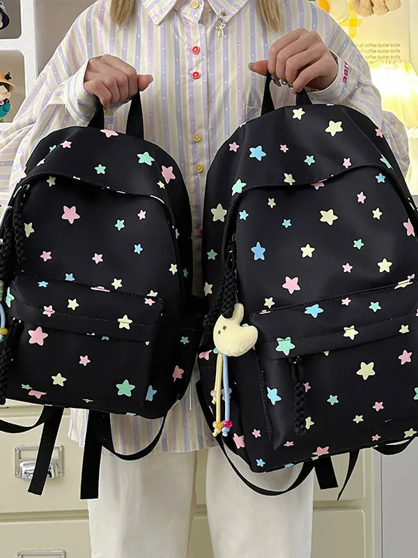 小学校通学で女の子に合うおしゃれリュックコーディネート：ConeKoery 大容量インスタ風スクールバッグ