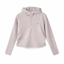 女の子用フード付きトップスとワイドパンツ【秋冬用・可愛いデザイン・カジュアル】（セットアップ対応）