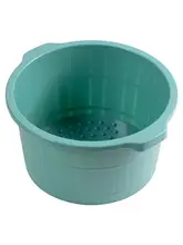足湯桶 家庭用 膝下 プラスチック マッサージ 蓋付き