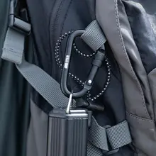 探検者用アウトドアD型アルミ合金カラビナ【多機能バックパック用・安全フック・軽量】