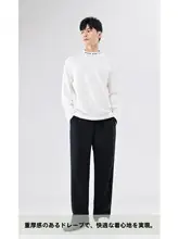 スウェットパンツ メンズ ブラック ストレート ルーズ ドレープ アメカジ スポーツ 秋