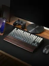 紫光檀製 キーボード用アームレスト【木製・高級・メカニカルキーボード用】