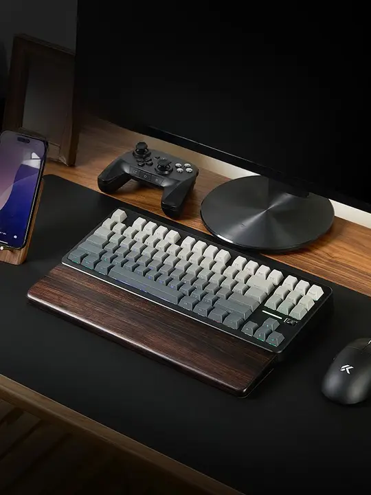 紫光檀製 キーボード用アームレスト【木製・高級・メカニカルキーボード用】
