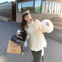 ウールダブルフェイスショートコート【立襟・冬用・ファー付き袖】