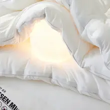 大豆繊維使用の春秋用掛け布団【保温性・シングル/ダブル対応・家庭用】
