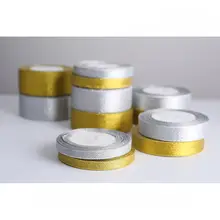 多サイズ 金銀ラメリボン装飾 ギフトボックス用【包装・ベーカリー用・幅広リボン】