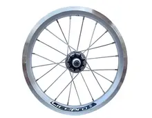 LITEPRO 14インチ折りたたみ自転車用ホイールセット【シングルスピード・9tハブ・改造用】