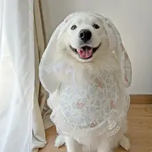 犬用お正月コスチューム【サモエド・ラブラドール対応・かわいいよだれかけ】