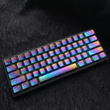 カラフルなチタン合金製キーボードキーキャップ【Wooting60対応・タマイズ文字入り】（セットアップ対応）