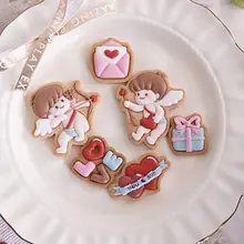 クッキー型 型抜き キューピット 天使 LOVE ラブレター フォンダン バレンタイン ギフト