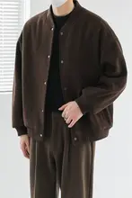 野球ジャケット 上着 男性学生 ゆったり スタンドカラー