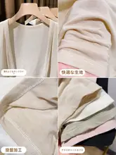 モダール製 短袖カーディガン【春夏用・薄手・日焼け対策・肩掛けスタイル】（セットアップ対応）