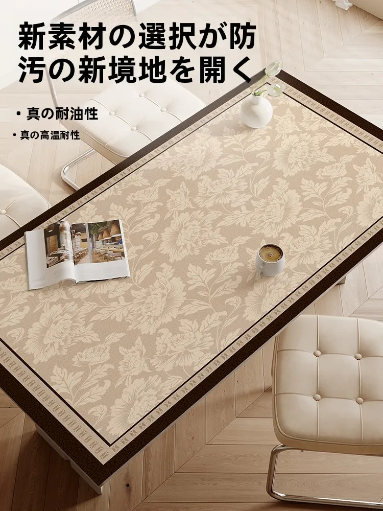 160cmテーブルに合うテーブルマットは？法式エコレザーが解決する日常の悩み