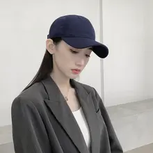無地の野球帽【ユニセックス・広いツバ・ソフトトップ・秋冬用】
