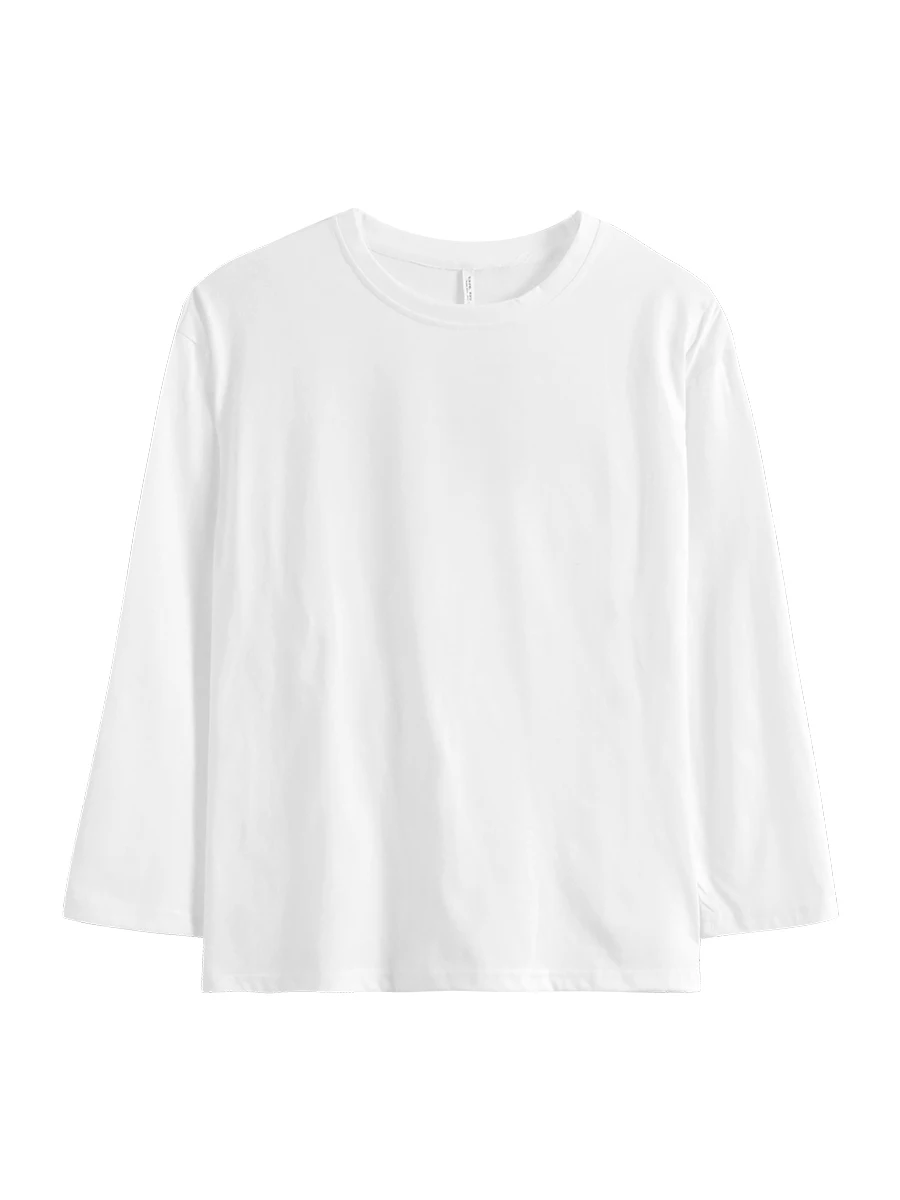 コットン製長袖Tシャツ：ゆったり感と吸汗透湿性が評価されるレディースアイテム