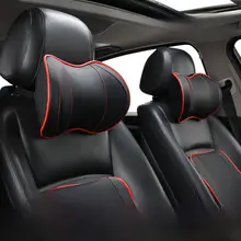 車用ヘッドレストクッション【本革・首を支えるデザイン】（セットアップ対応）