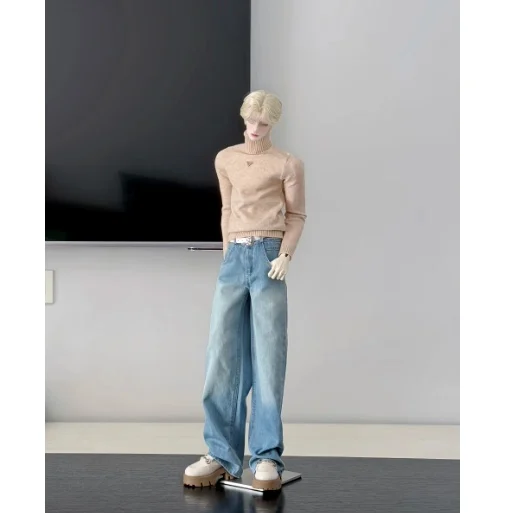 五色のタートルネックニット BJDドール用衣装