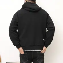 春秋用 メンズ 大きいサイズ フード付きカーディガン【カジュアルスタイル・ゆったりデザイン】