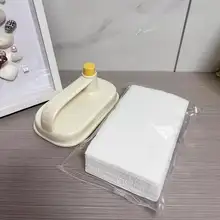 便利な洗面器用使い捨てタオル【極上の柔らかさ・手洗い不要・小型モップデザイン】