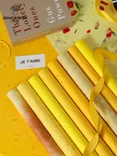 七色のビオライエローシリーズ包装紙の花束【手作りフラワーアレンジ用・資材】