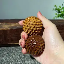 天然木 黄花梨製 マッサージボール【手持ち可能・重心安定型】