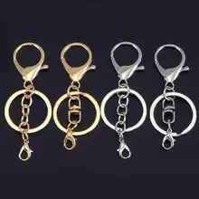 合金製ロブスタークリップキーリング【DIYアクセサリー用・四点セット】