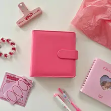 手帳 カードアルバム 2WAY PU PVC スクエア型 多機能 バインダー カラフル インスタ映え トレカ収納 デコ