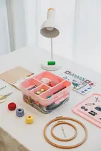 トルコ製 クロスステッチ用針と糸収納ボックス【二段式・家庭用・整理に便利】