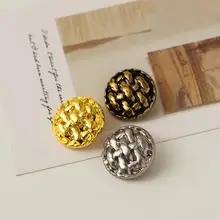 高級レトロ風麻紐付き金属ブロンズ色ボタンのトレンドコート【デザインボタン付き】