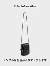 シンプルな質感のシワ加工PU女 性用ミニショルダーバッグ【通勤・斜め掛け】