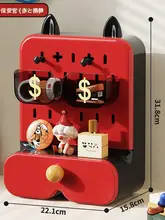デスク用多機能収納ボックス【文房具・ペン立て・ブックスタンド】（セットアップ対応）