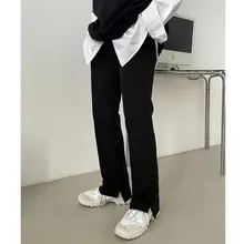 春夏向けデザインカットアウトワイドパンツ【トレンド・ルーズフィット・カジュアル】