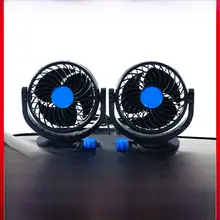 車載用強力ファン【24V/12V対応・USB電源・ダブルヘッド】